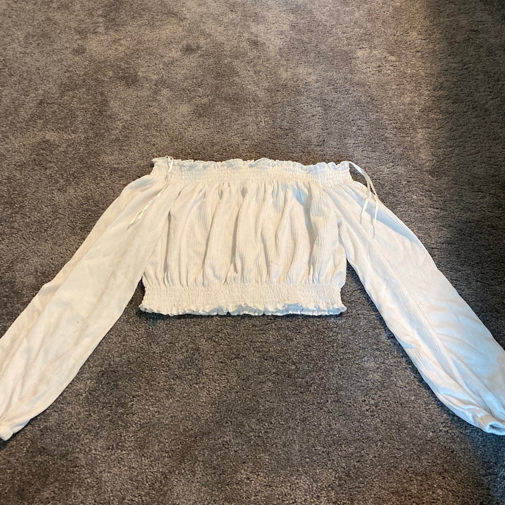 H&M long sleeve crop top